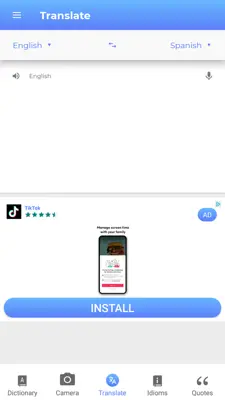 Translate Language Translator android App screenshot 0